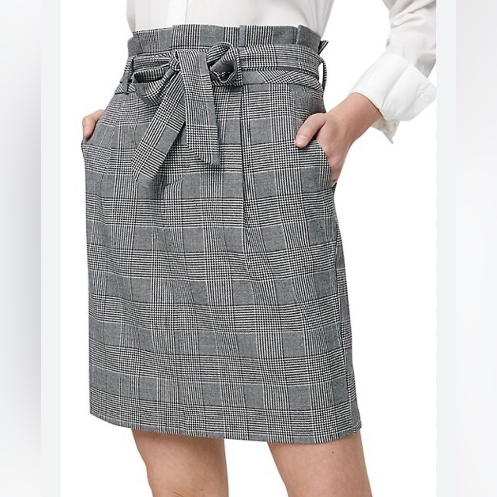 VERO MODA Eva Checkered Paperbag Skirt